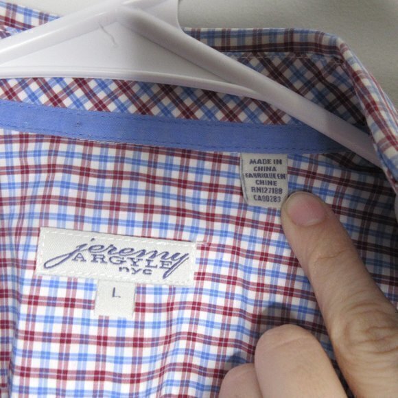 Jeremy Argyle NYC button up shirt sz L - Picture 2 of 6